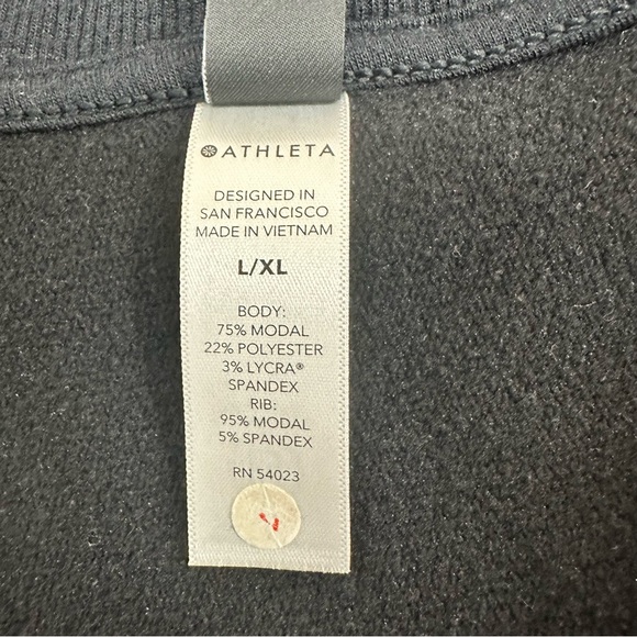 ATHLETA Cocoon Wrap Open Cardigan Nirvana Black Women’s Oversized Size L/XL - Picture 8 of 11